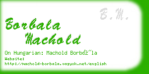 borbala machold business card